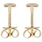 Preview: Ohrstecker 585 Gold Gelbgold 2 Diamanten Brillanten Ohrringe Diamantohrstecker