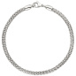 Preview: Armband 750 Gold Weißgold 20 cm Weißgoldarmband Popcorn-Armband