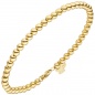 Preview: Armband mit Engel 585 Gold Gelbgold 19 cm Goldarmband Schutzengel