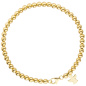 Preview: Armband mit Engel 585 Gold Gelbgold 19 cm Goldarmband Schutzengel