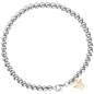 Preview: Armband mit Engel 585 Gold Weißgold Rotgold bicolor 19 cm Schutzengel