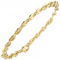 Preview: Armband Kaffeebohne 585 Gold Gelbgold 21 cm Goldarmband Kaffeebohnen-Armband