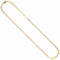 Mobile Preview: Halskette Kette 585 Gold Gelbgold 50 cm Goldkette Karabiner