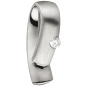 Preview: Anhänger 950 Platin teil matt 1 Diamant Brillant 0,06ct. Platinanhänger