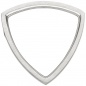 Preview: Damen Ring dreieckig Dreieck 950 Platin matt 1 Diamant Brillant Platinring