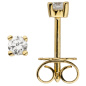 Preview: Ohrstecker 585 Gold Gelbgold 2 Diamanten Brillanten 0,24 ct. Ohrringe