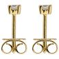 Preview: Ohrstecker 585 Gold Gelbgold 2 Diamanten Brillanten 0,24 ct. Ohrringe