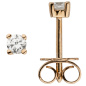 Preview: Ohrstecker 585 Gold Rotgold 2 Diamanten Brillanten 0,24 ct. Ohrringe