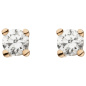 Preview: Ohrstecker 585 Gold Rotgold 2 Diamanten Brillanten 0,24 ct. Ohrringe