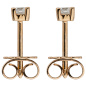 Preview: Ohrstecker 585 Gold Rotgold 2 Diamanten Brillanten 0,24 ct. Ohrringe