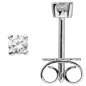 Preview: Ohrstecker 585 Gold Weißgold 2 Diamanten Brillanten 0,24 ct. Ohrringe