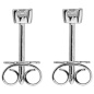 Preview: Ohrstecker 585 Gold Weißgold 2 Diamanten Brillanten 0,24 ct. Ohrringe