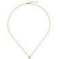 Preview: Collier Kette mit Anhänger 585 Gold Gelbgold 1 Diamant Brillant 0,25 ct. 45 cm