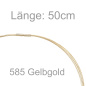 Preview: Halsreif 7-reihig 585 Gold Gelbgold 50 cm Goldkette Goldreif