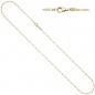 Mobile Preview: Figarokette 333 Gold Gelbgold diamantiert 1,7 mm 45 cm Kette Halskette Goldkette