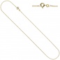 Preview: Schmuck-Set Kleeblatt 333 Gold Gelbgold 7 Zirkonia Ohrringe und Kette 42 cm