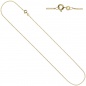Preview: Schmuck-Set 333 Gold Gelbgold 3 Zirkonia Ohrringe und Kette 42 cm