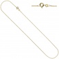 Preview: Schmuck-Set 333 Gold Gelbgold mit Zirkonia Ohrringe und Kette 42 cm