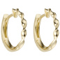 Preview: Creolen gedreht 585 Gold Gelbgold Ohrringe Goldcreolen Goldohrringe