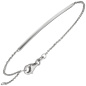 Preview: Armband 585 Gold Weißgold 18 cm Weißgoldarmband