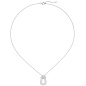 Preview: Collier 925 Sterling Silber 64 Zirkonia 45 cm Silberkette Karabiner