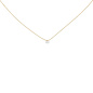 Preview: Collier 750 Gold Gelbgold 1 Diamant Brillant 45 cm