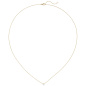 Preview: Collier 750 Gold Gelbgold 1 Diamant Brillant 45 cm