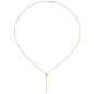 Preview: Collier 750 Gold Gelbgold 1 Diamant Brillant 45 cm