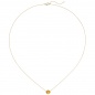 Preview: Collier 750 Gold Gelbgold 1 Citrin orange 45 cm