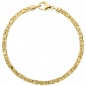 Preview: Königsarmband 333 Gold Gelbgold massiv 19 cm Armband Goldarmband