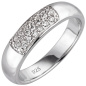 Preview: Damen Ring 925 Sterling Silber 19 Zirkonia Silberring