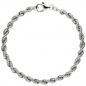 Preview: Kordelarmband 925 Sterling Silber massiv 19 cm Armband Silberarmband