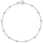 Preview: Fußkettchen Fußkette mit Kugeln 925 Sterling Silber 25 cm Silberkette