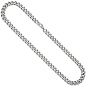 Preview: Panzerkette Edelstahl 55 cm Kette Halskette Karabiner