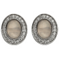 Preview: Ohrstecker 925 Sterling Silber 2 Rosenquarze 44 Zirkonia Ohrringe Silberohrringe