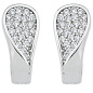 Preview: Creolen 925 Sterling Silber 44 Zirkonia Ohrringe Silberohrringe