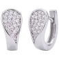 Preview: Creolen 925 Sterling Silber 44 Zirkonia Ohrringe Silberohrringe
