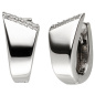 Preview: Creolen 925 Sterling Silber 24 Zirkonia Ohrringe Silbercreolen Silberohrringe