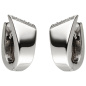 Preview: Creolen 925 Sterling Silber 24 Zirkonia Ohrringe Silbercreolen Silberohrringe