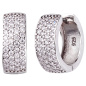 Preview: Creolen 925 Sterling Silber 84 Zirkonia Ohrringe Silbercreolen Silberohrringe