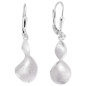 Preview: Ohrhänger 925 Sterling Silber matt Ohrringe Boutons Silberohrringe
