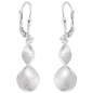 Preview: Ohrhänger 925 Sterling Silber matt Ohrringe Boutons Silberohrringe