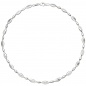 Preview: Collier Halskette 925 Silber 108 Zirkonia 45 cm Kette Silberkette