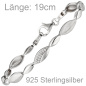 Preview: Armband 925 Sterling Silber 36 Zirkonia 19 cm Silberarmband