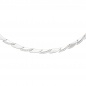 Mobile Preview: Collier Halskette 925 Silber 210 Zirkonia 45 cm Kette Silberkette