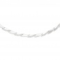 Preview: Collier Halskette 925 Silber 210 Zirkonia 45 cm Kette Silberkette