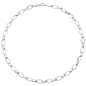 Preview: Collier Halskette 925 Silber 144 Zirkonia 45 cm Kette Silberkette