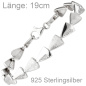 Preview: Armband 925 Sterling Silber 42 Zirkonia 19 cm Silberarmband