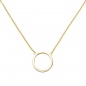 Preview: Collier Halskette 585 Gold Gelbgold 7 Diamanten Brillanten 44 cm Kette
