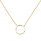 Preview: Collier Halskette 585 Gold Gelbgold 7 Diamanten Brillanten 44 cm Kette